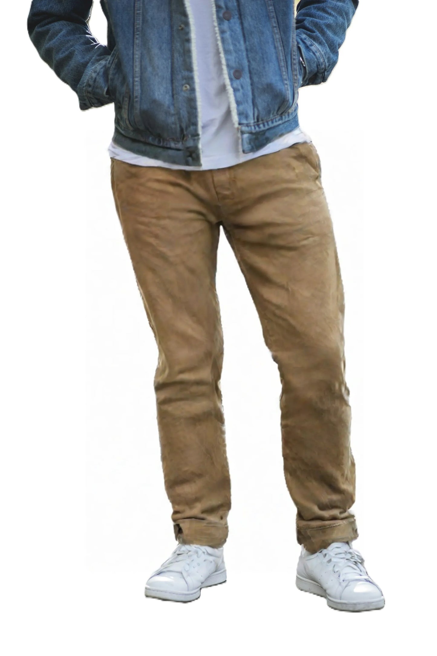Faded Brown Narrow fit Jeans for Men JH-6