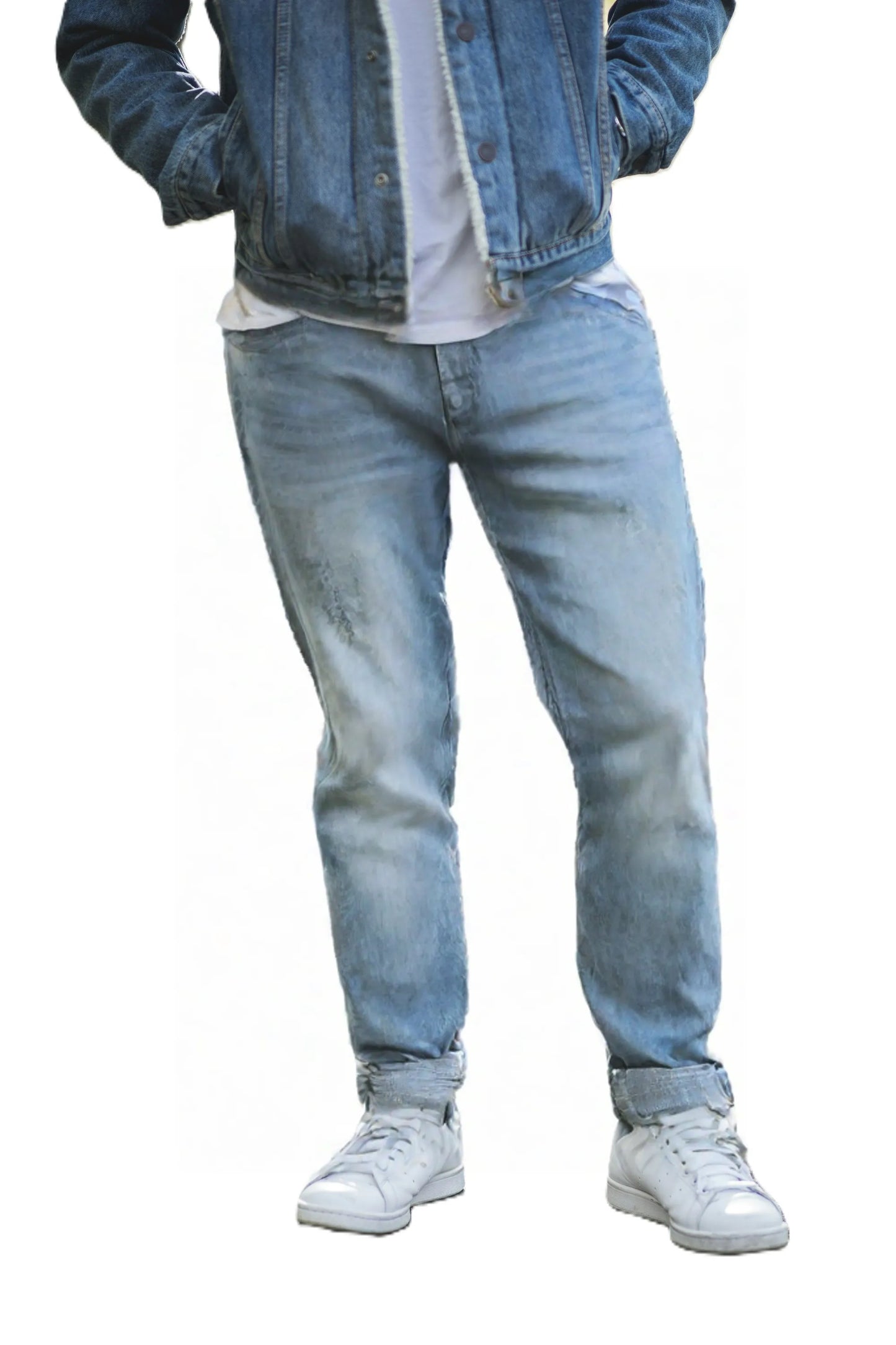 Vintage Blue Narrow fit Jeans for Men JH-8