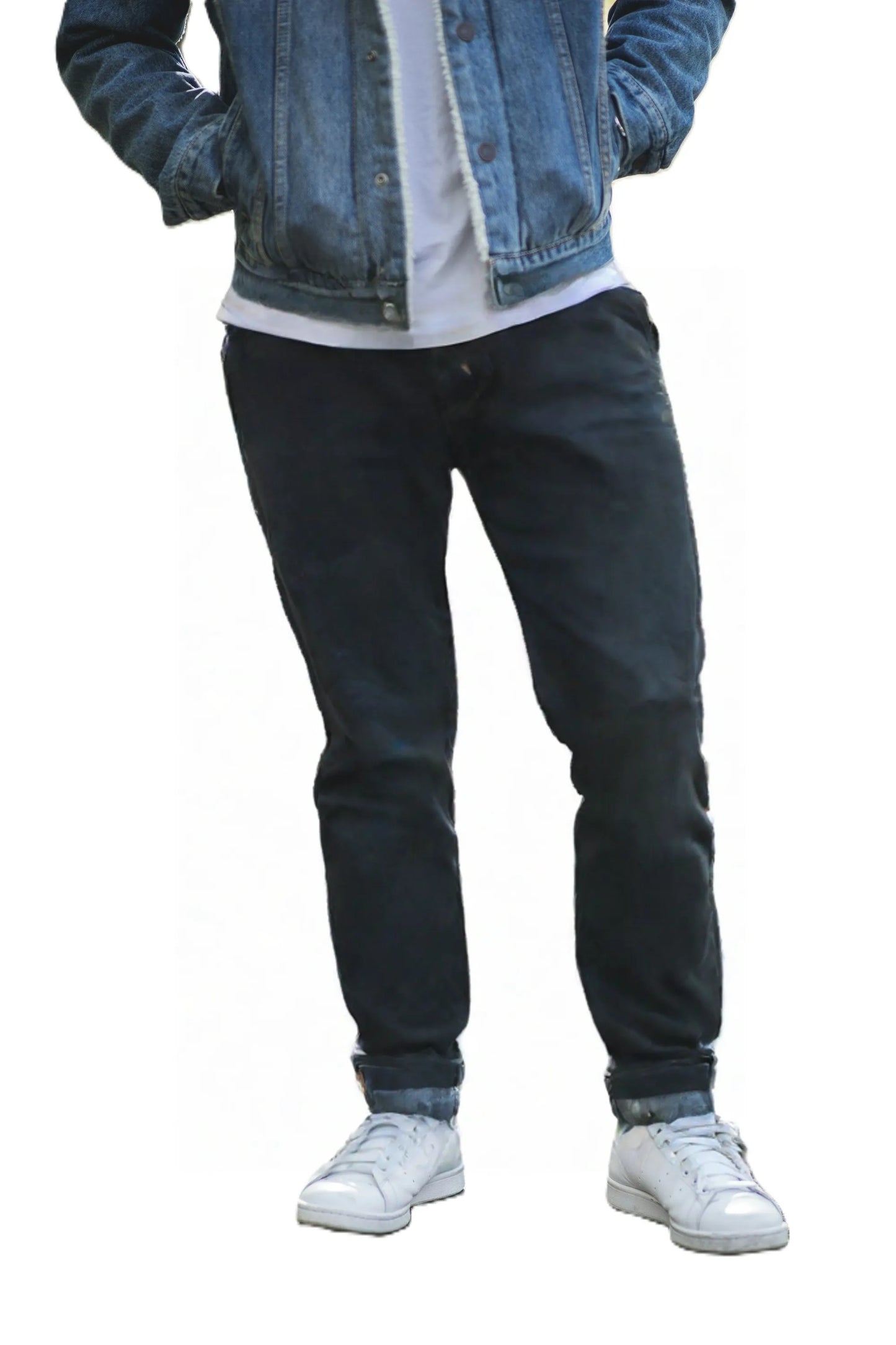 Black narrow fit Jeans for Men JH-7